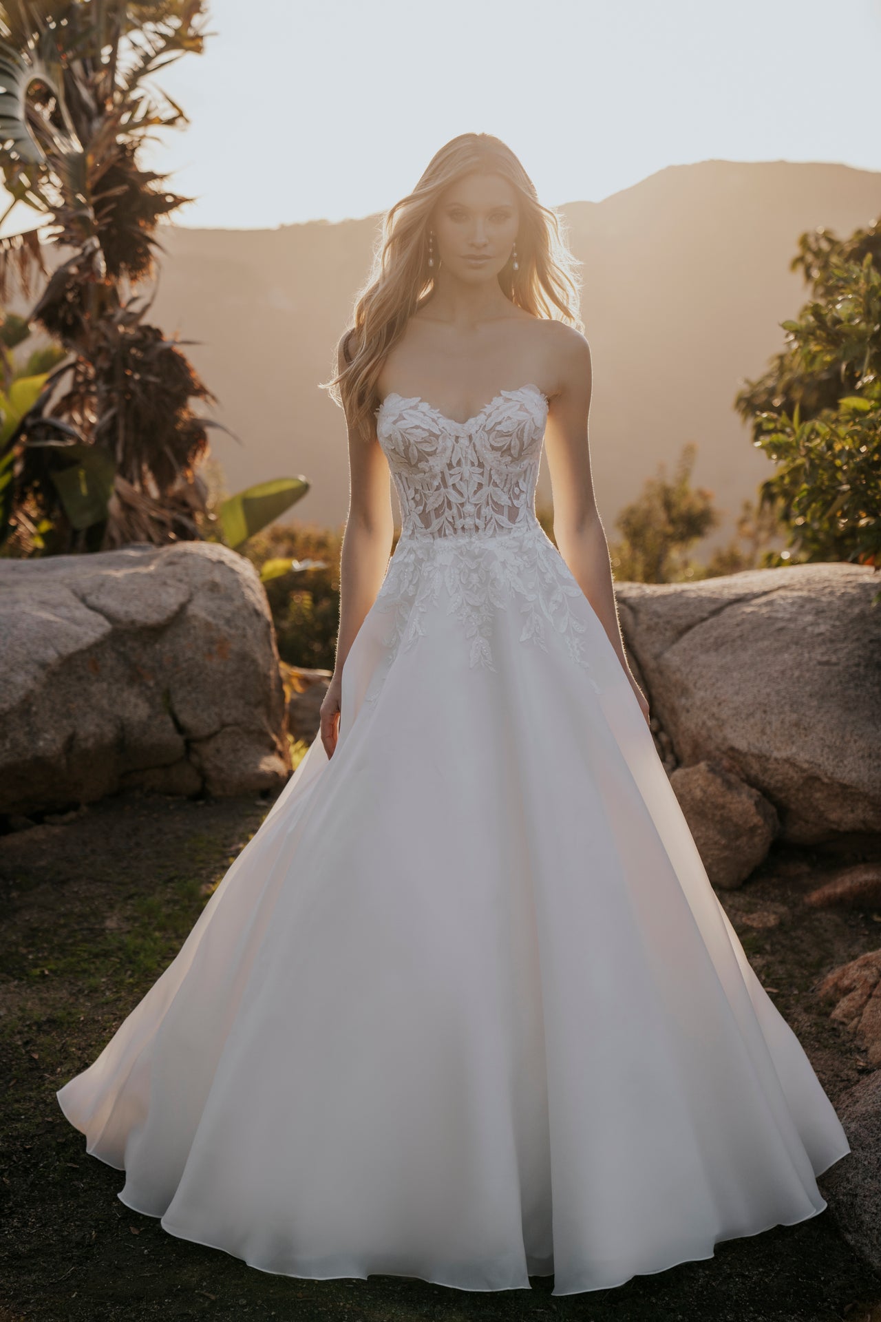 Seraphine Strapless Lace Bodice A-Line Wedding Dress with Soft Tul Swan Bridal Seraphine Strapless Lace Bodice A-Line Wedding Dress with Soft Tul Swan Bridal