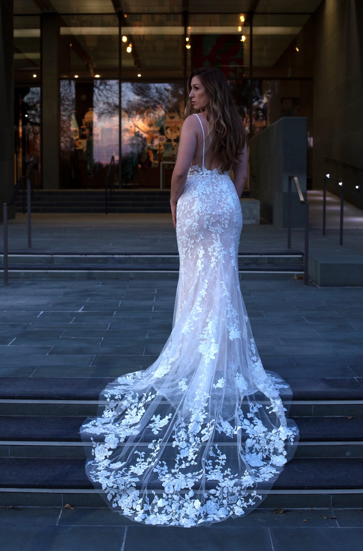lace fit flare wedding dress Lisette Fit-and-Flare 2026MD Bridal dress Sizing Old Navy Tall Women's Color:Blue Apricot